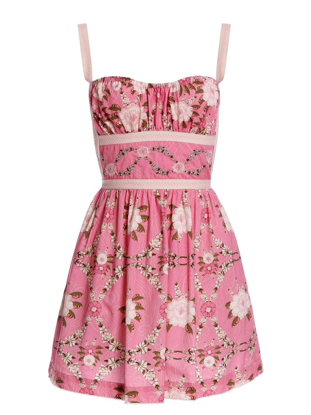 Agua by Agua Bendita Pink Floral Mini Dress